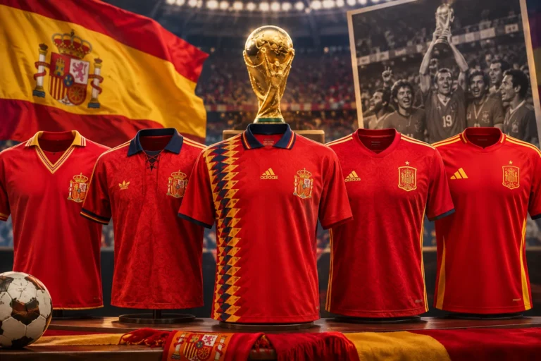 camisetas de España en los Mundiales
