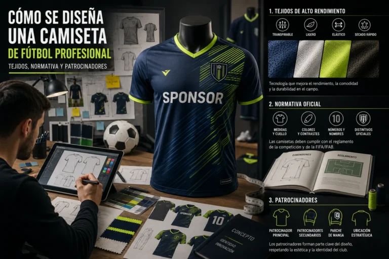 cómo se diseña una camiseta de fútbol
