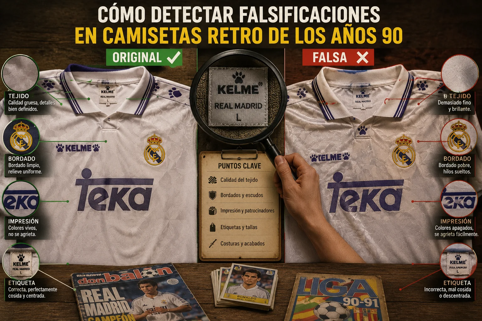 Cómo Detectar Falsificaciones en Camisetas Retro de los Años 90