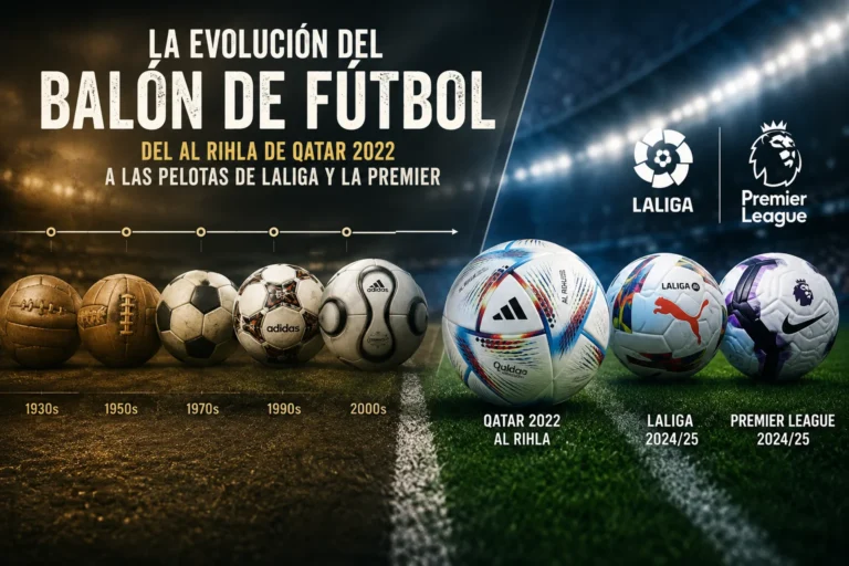 evolución del balón de fútbol