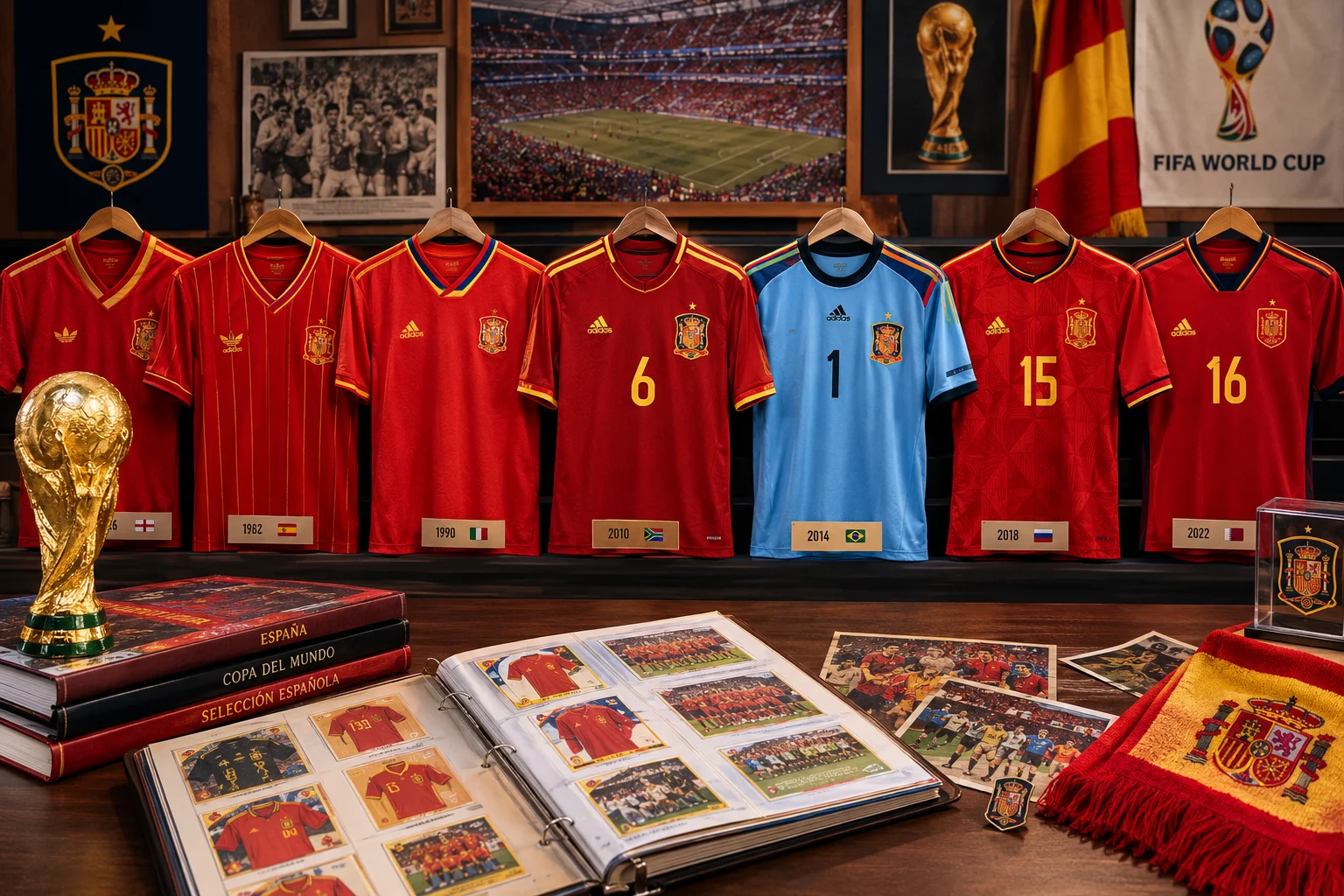 Las camisetas de España Mundial a Mundial: guía para coleccionistas
