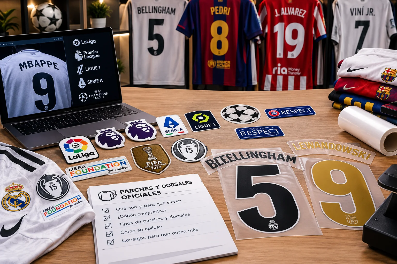 Parches y dorsales oficiales: todo lo que hay que saber antes de personalizar una camiseta
