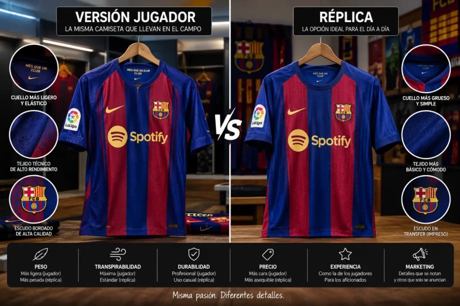 versión jugador frente a réplica